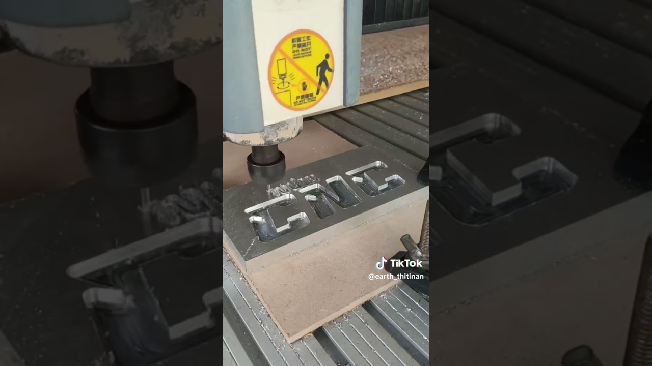 ลองกัดอลูมิเนียม ด้วยCNC