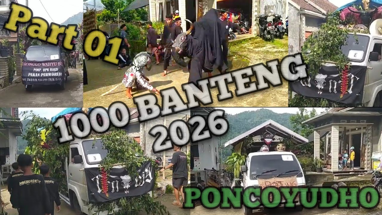 VIRAL 2026 🔥 ULTAH BANTENGAN PONCHOYUDO – LAUTAN 1000 BANTENG@MbahSebo