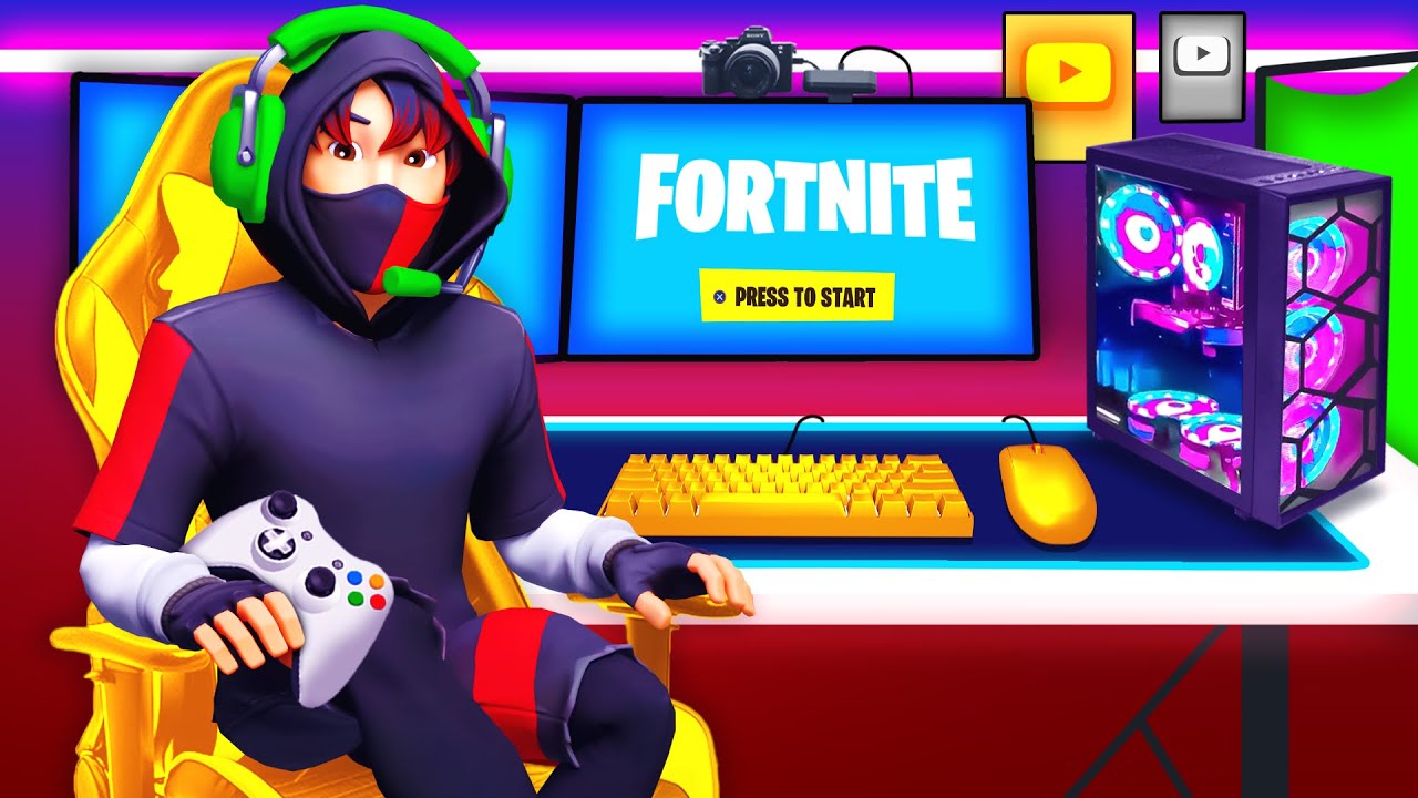 YOUTUBER werden in FORTNITE! (9.999.999 VBUCKS)