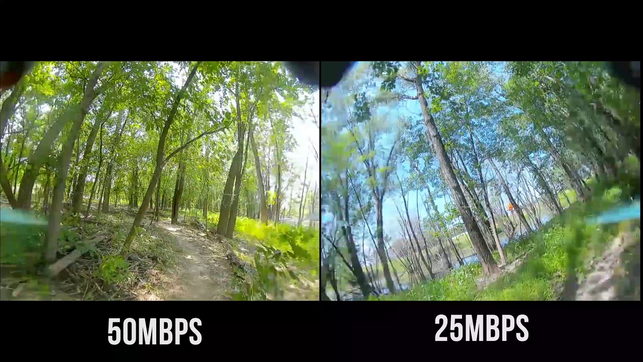 50Mbps vs. 25Mbps - DJI FPV July Firmware Update Comparison