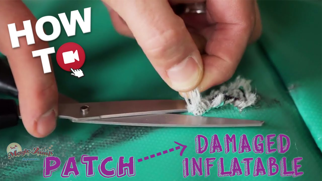 How To Patch a Damaged Inflatable using a Vinyl Cement Repair Kit: HOW TO | Magic Jump, Inc.