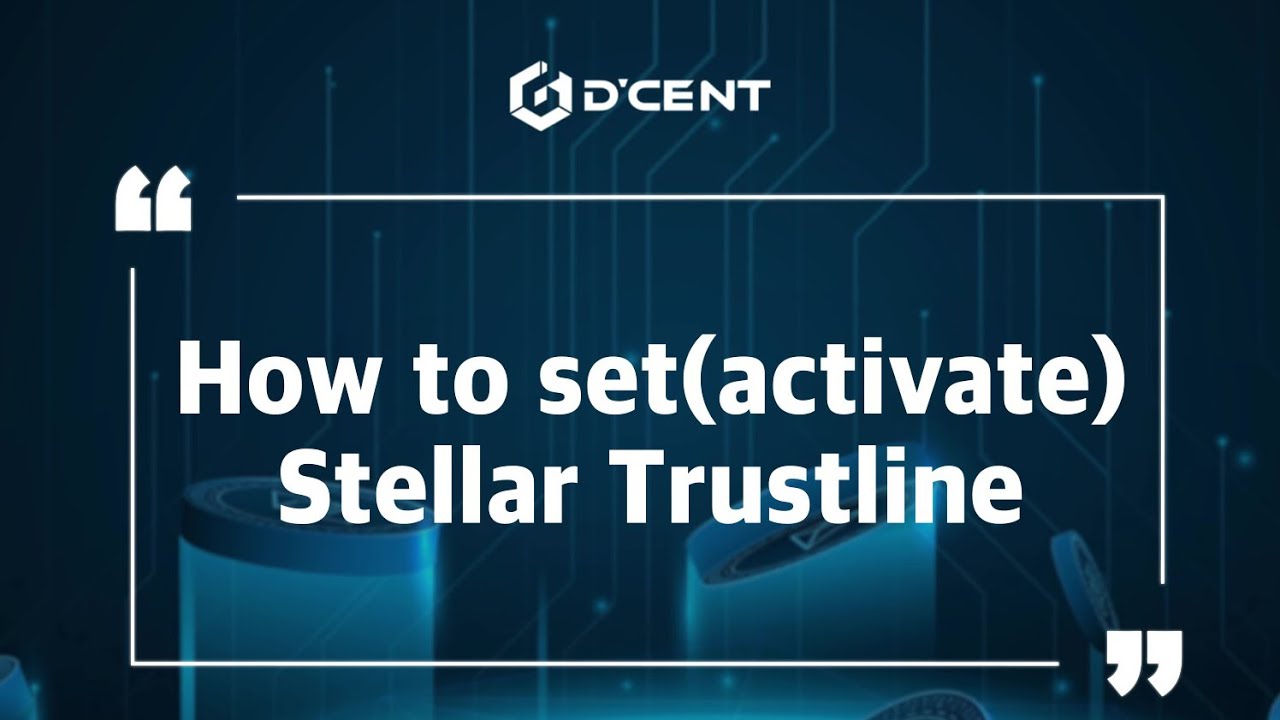 [CN sub]D'CENT Wallet: Guide - How to set(activate) Stellar Trustline- AQUA token