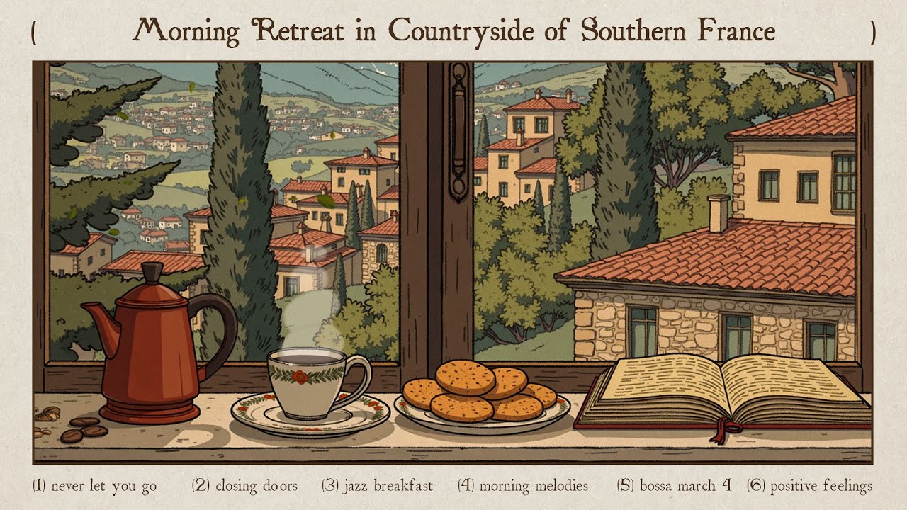a morning retreat in the countryside of Southern France