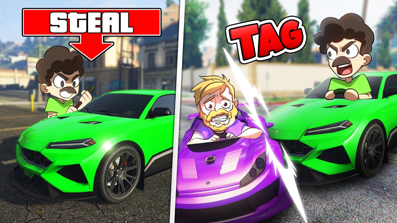 Who Can Steal The Best Car For TAG in GTA5?!