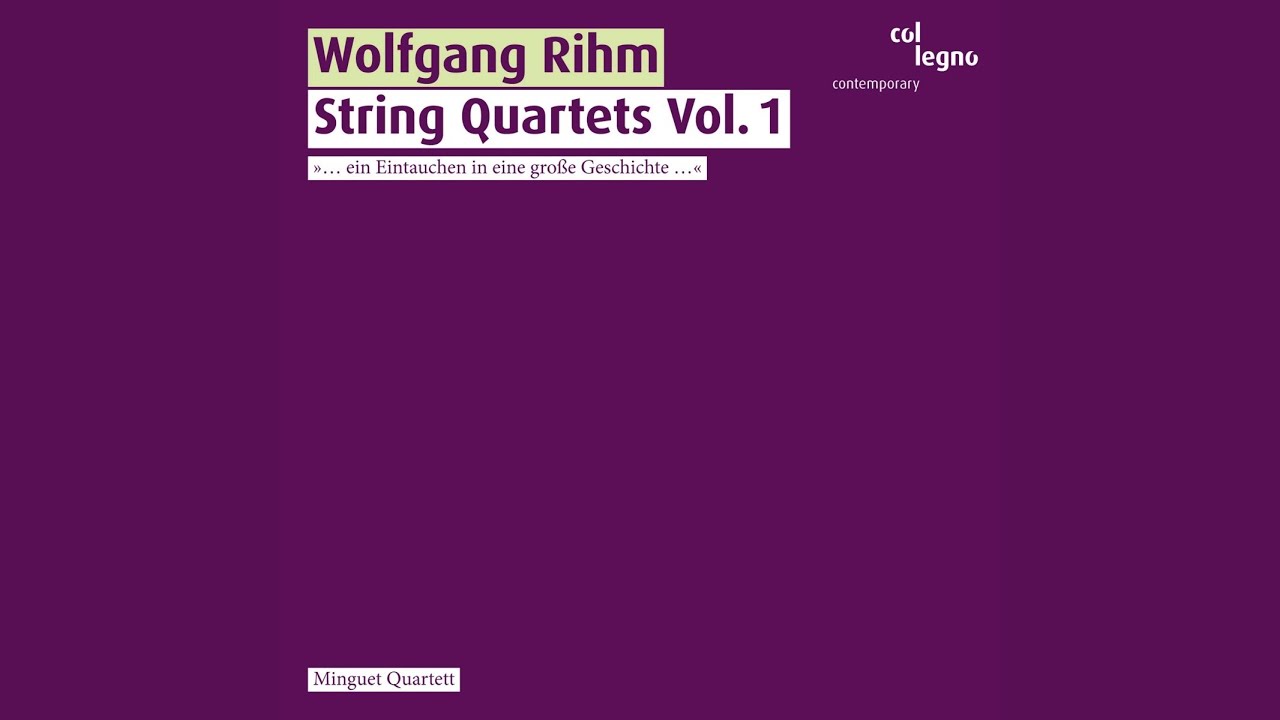 String Quartet n° 1, Op. 2 (1970)