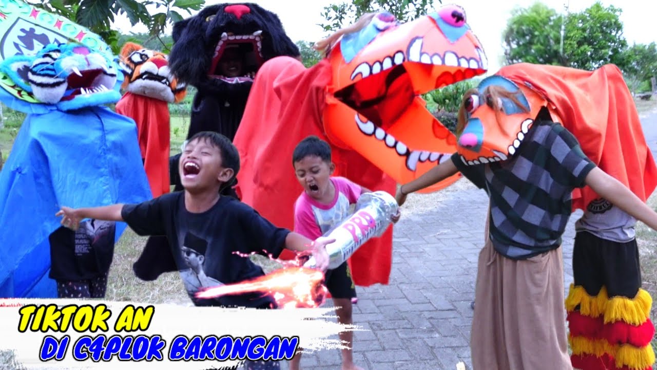 GARA_GARA TIKTOKAN DI CAPLOK BARONGAN EMBER OREN