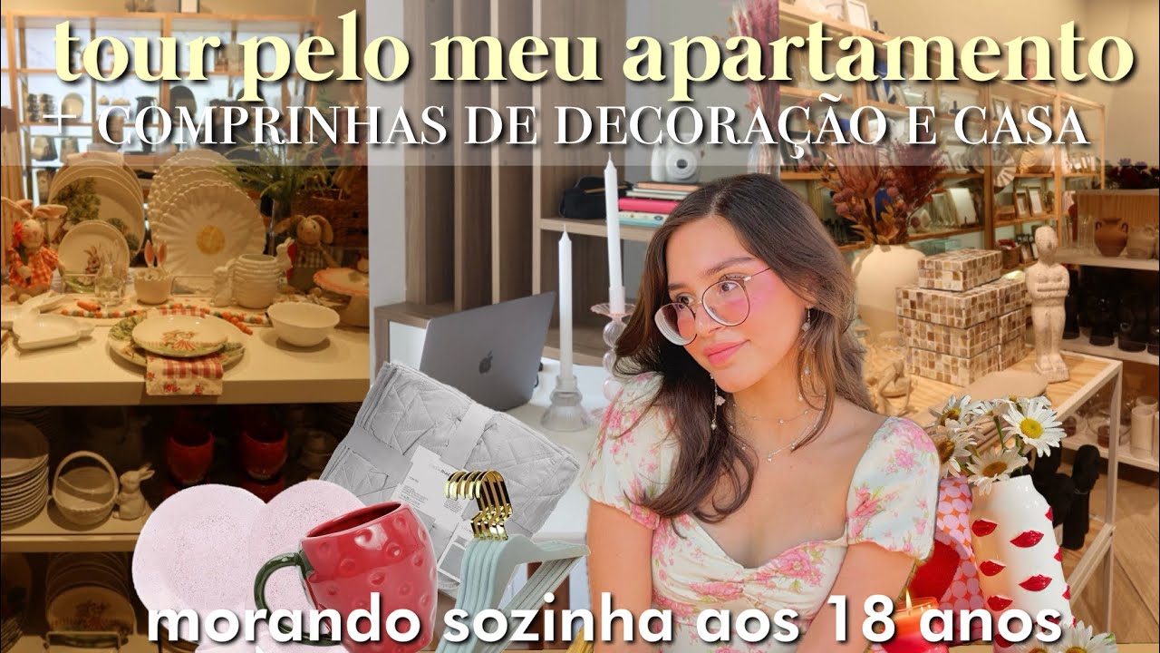 TOUR PELO MEU NOVO APARTAMENTO VAZIO + COMPRINHAS PARA CASA! DIÁRIO DA REFORMA EP 3 💐💌