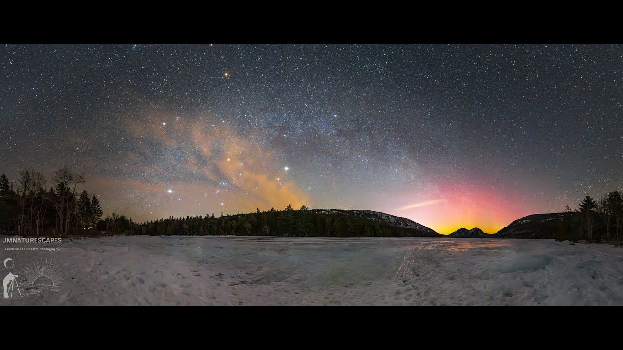Milky Way Panorama Season Is HERE! Acadia National Park Vlog