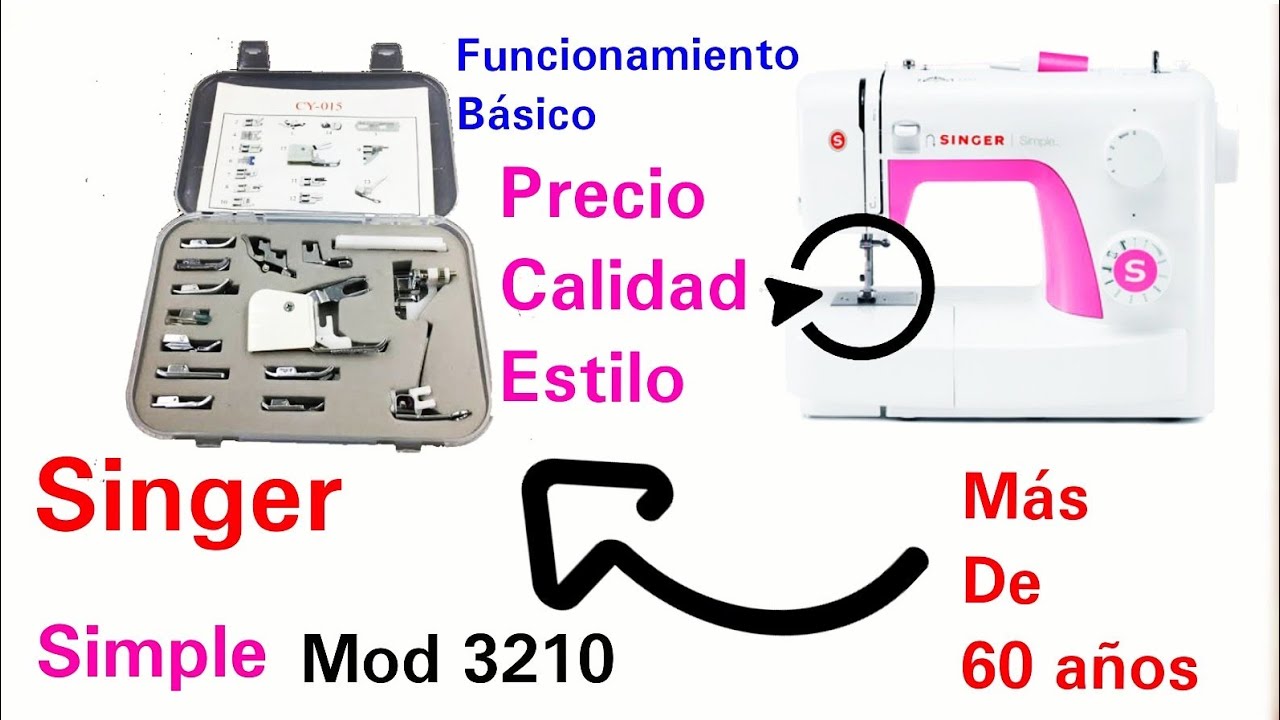 Máquina Singer Simple Mod 3210 Características y funciones