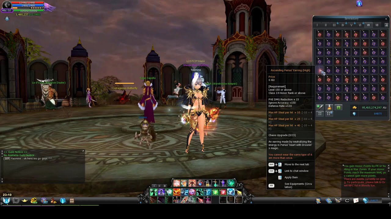 Cabal online Open 200 each New Earing Perius ( Had High Grade with good slot )