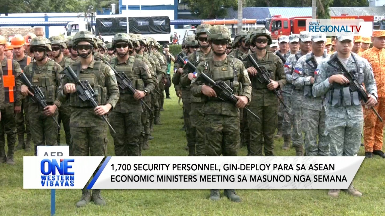 1,700 security personnel, gin-deploy para sa ASEAN Meeting sa Iloilo City | One Western Visayas