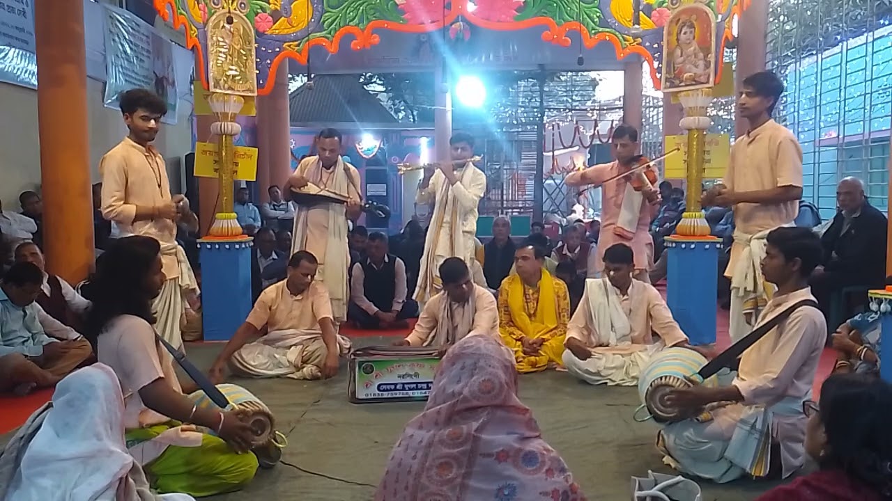 হিন্দু পাড়া এজিবি কলোনী মতিঝিল ঢাকা শ্রী রাধা কৃষ্ণ মন্দির উৎসব আঙ্গিনা  শ্রী যুগল চন্দ্র দাস 