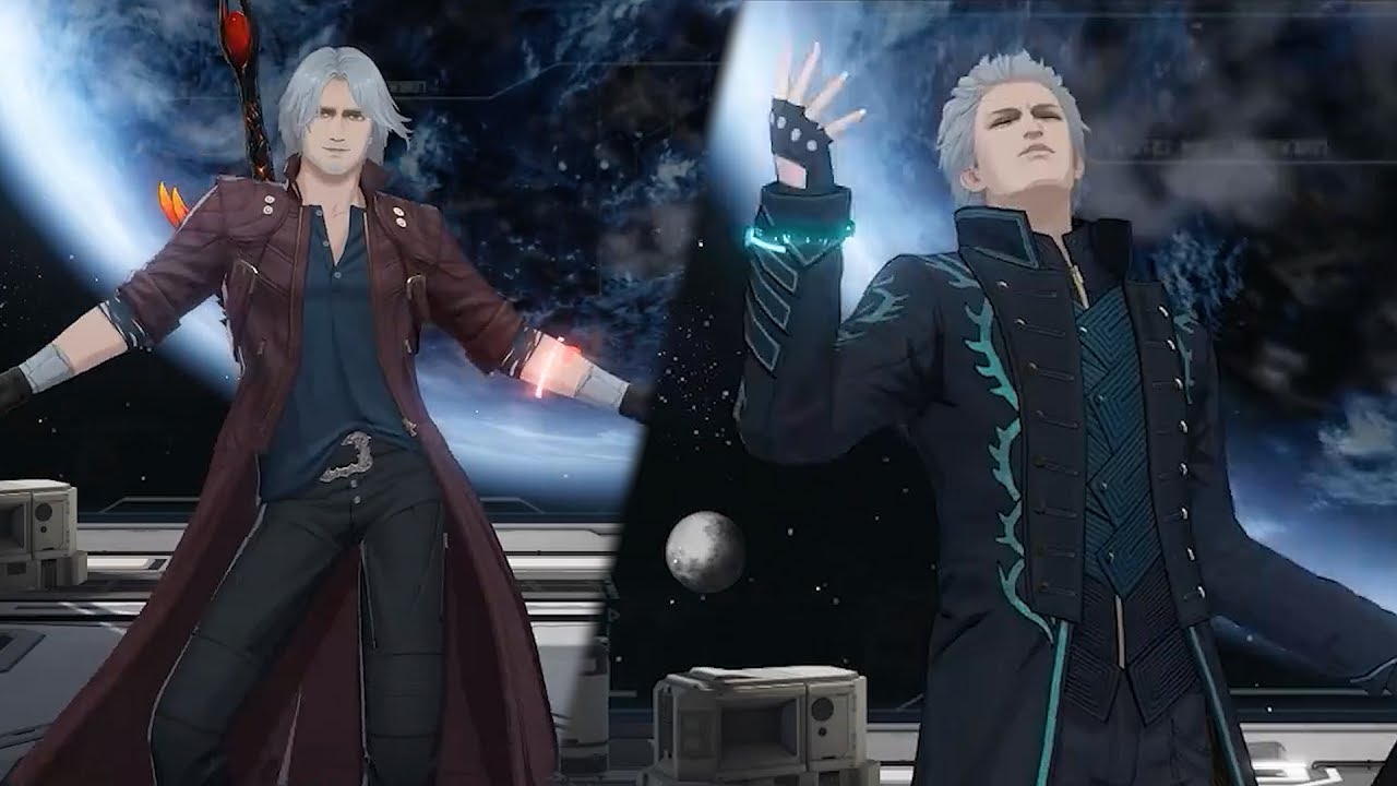 Данте и Вергилий — Взаимодействие в лобби — PGR x Devil May Cry 5
