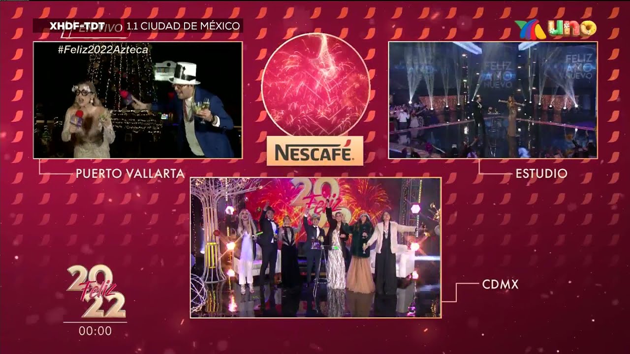 Cuenta Regresiva Feliz Año Nuevo 2022 Azteca Uno