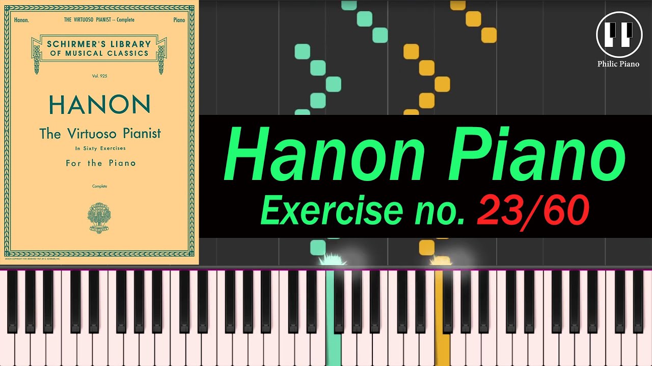 Hanon Piano Exercise no.23/60 | Philic Piano