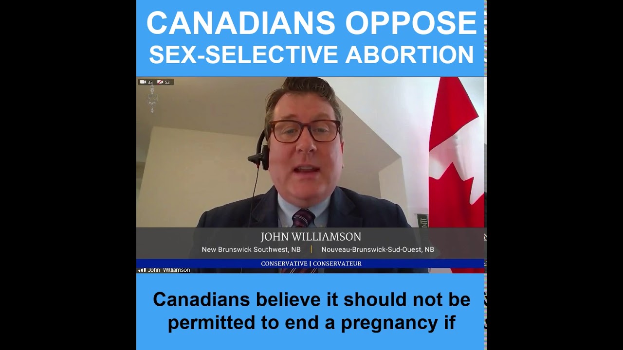 MP Williamson: A broad consensus of Canadians want to end Sex-Selective Abortion