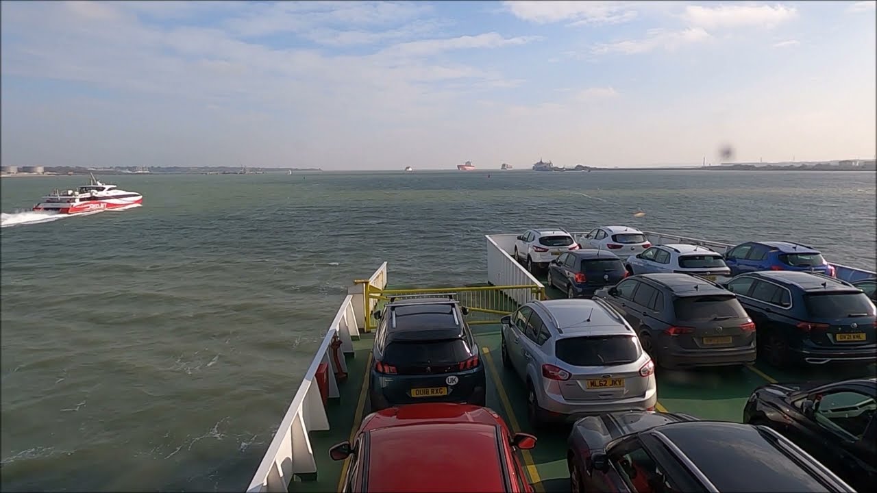 Red Funnel Car Ferry Journey - Southampton To East Cowes, Isle Of Wight - February 2025 | kittikoko