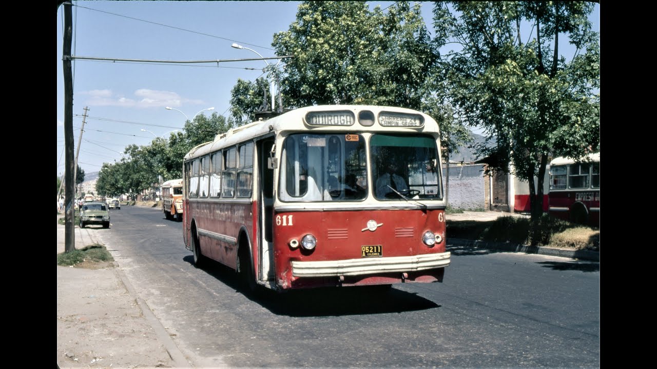 Bogot&aacute;, Columbia Trolleybus Scenes  - 1978