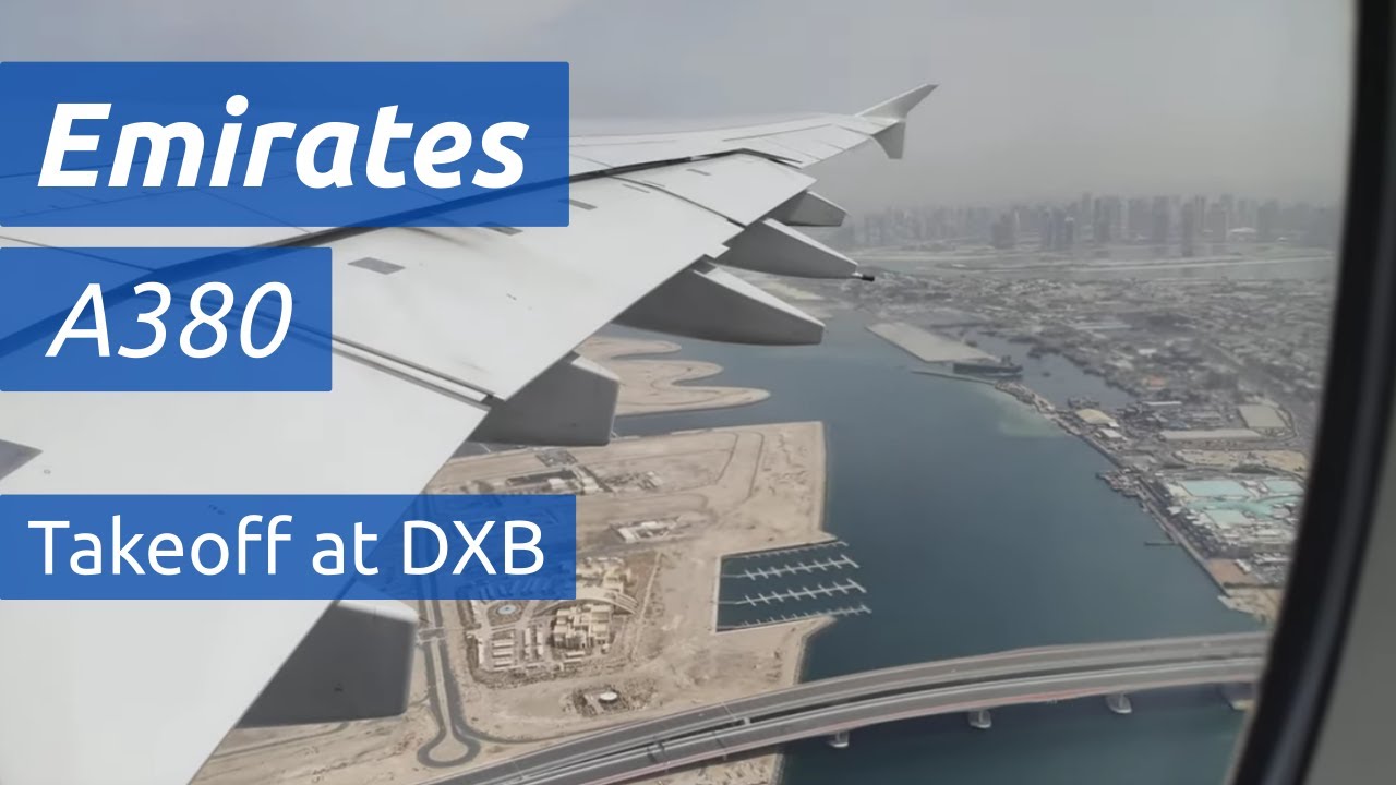 Takeoff at Dubai | Emirates A380-800 | 15.03.2024