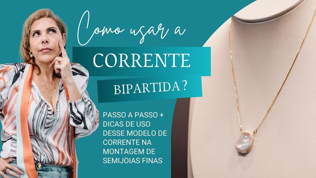 Como usar a Corrente Bipartida na Montagem de Semijoias - Pedra Mística