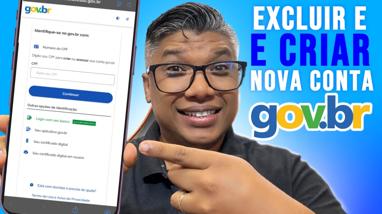 Código de Verificação Não Chega? Aprenda a Excluir e Criar uma Nova Conta no GOV.BR!