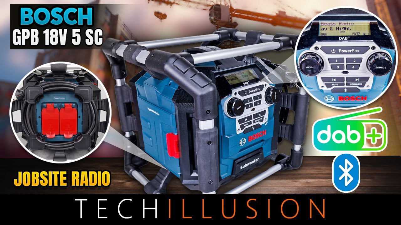 🔥THE PERFECT Cordless JOBSITE-RADIO GPB 18V-5 SC by BOSCH! 😱 - Bosch GPB 18V 5SC DAB+ Bluetooth
