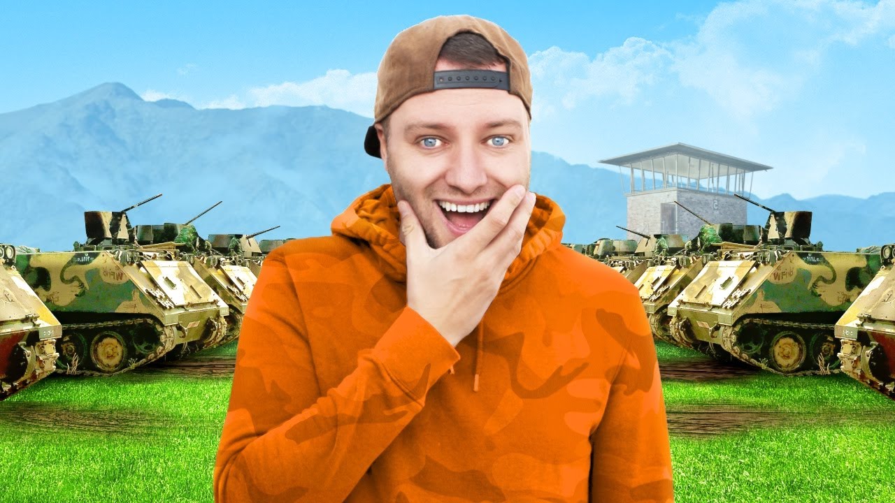 Ik bezocht een LEGERBASIS vol werkende TANKS *Niet verlaten?*