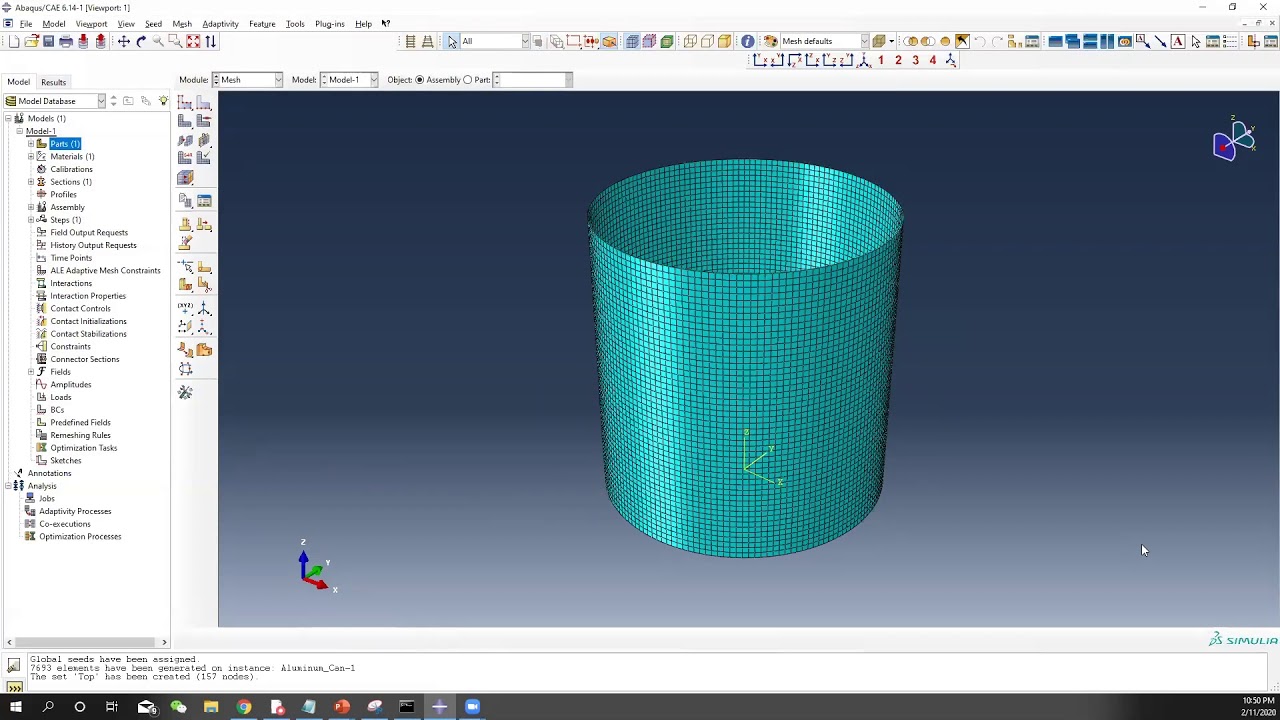 #ABAQUS Tutorial - Nonlinear Buckling Analysis