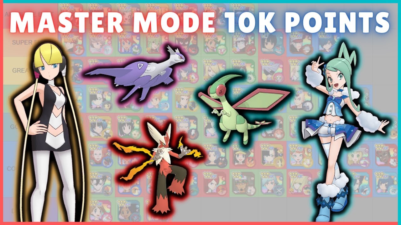 Favorite Sync Pairs Off-Type Showcase! 🥰 CS Master Mode 10k Points (Unova 108) | Pokemon Masters EX