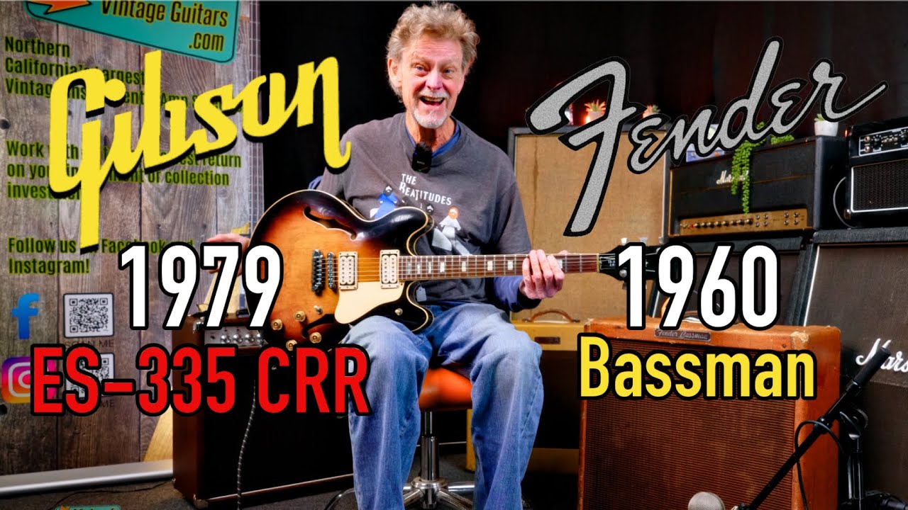 1979 Gibson Es-335 CRR Thru a 1960 Fender Bassman Amp