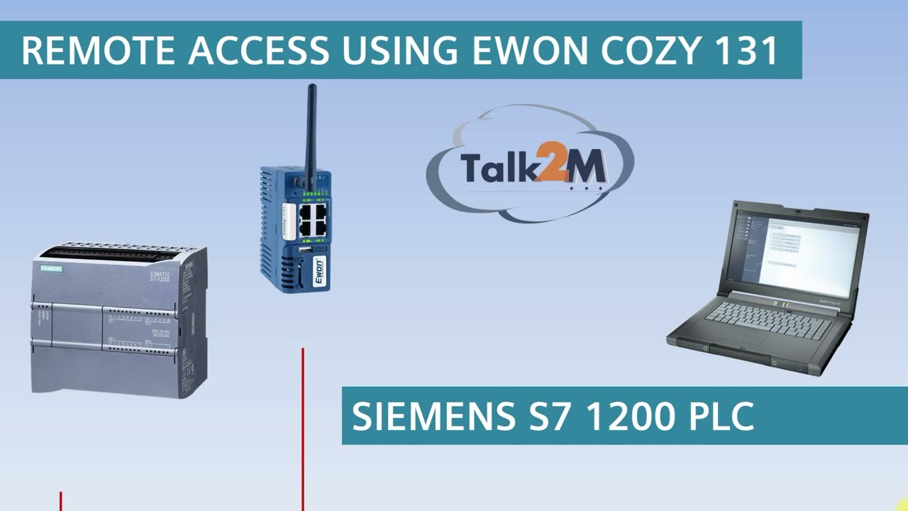 Remote Access Siemens S7 1200 using Ewon Cozy 131