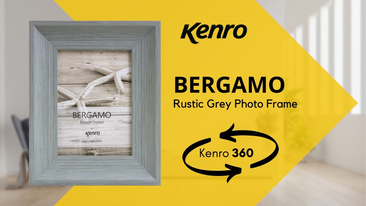 Kenro Bergamo Rustic Grey Frame - 360 degree video