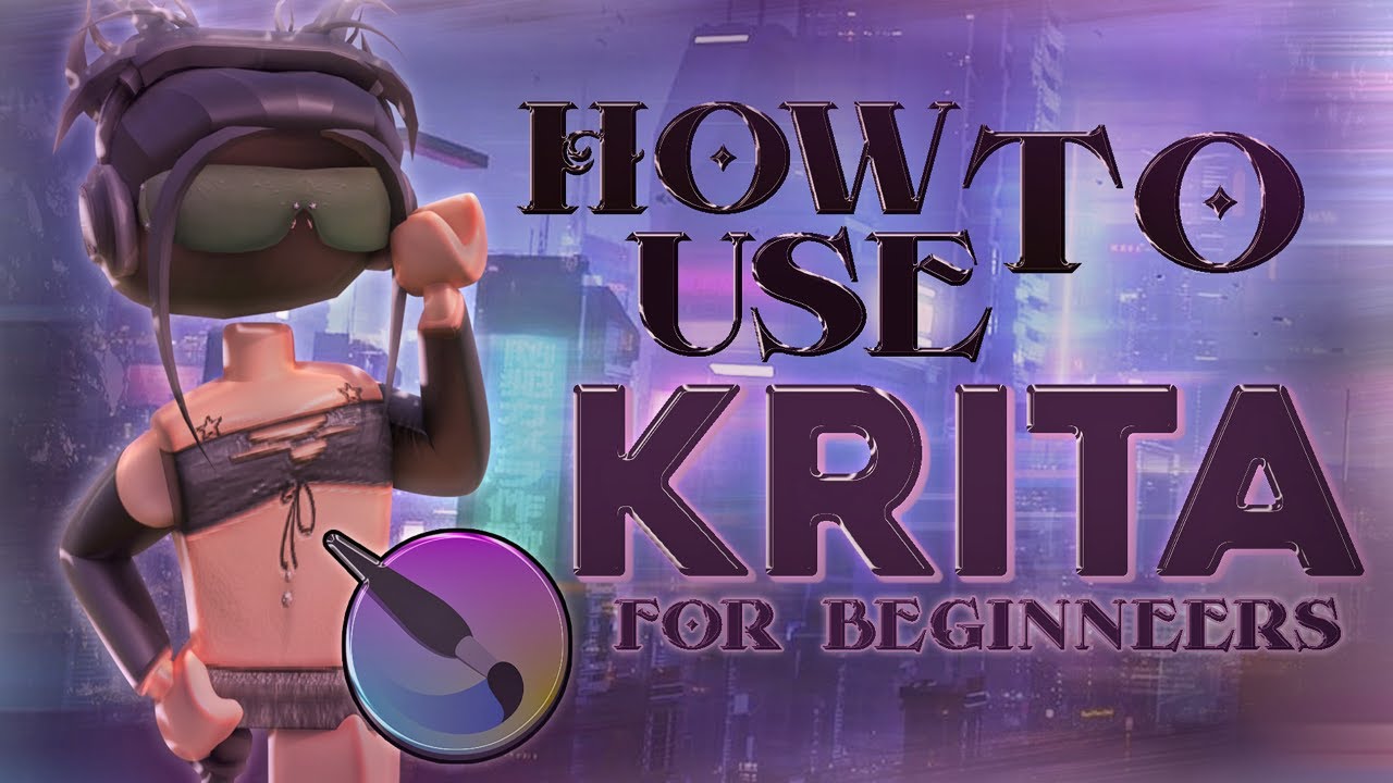 HOW TO USE KRITA! Beginners Guide To Roblox Designing + Voiceover