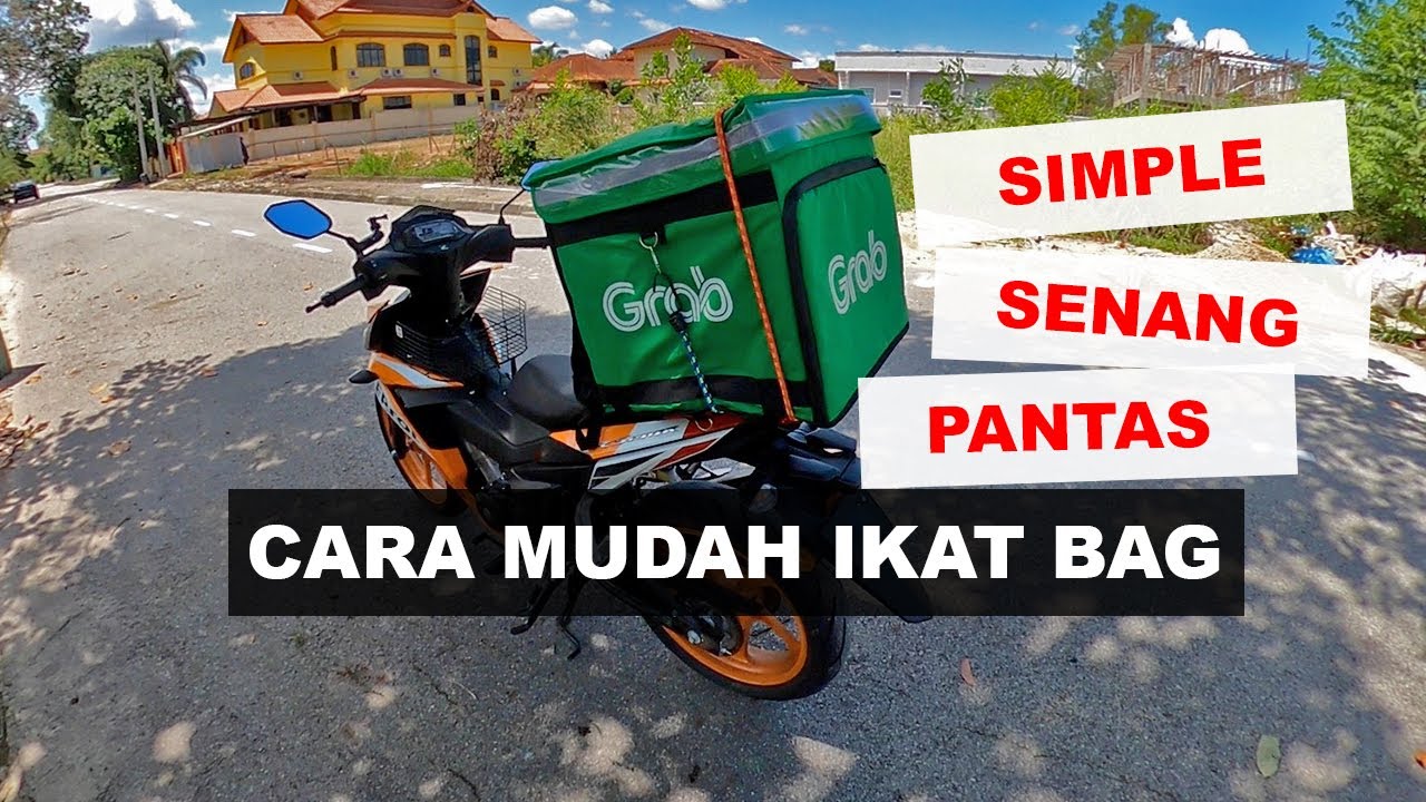 Cara Ikat Bag GrabFood | MUDAH | SENANG | PANTAS | Honda RS150