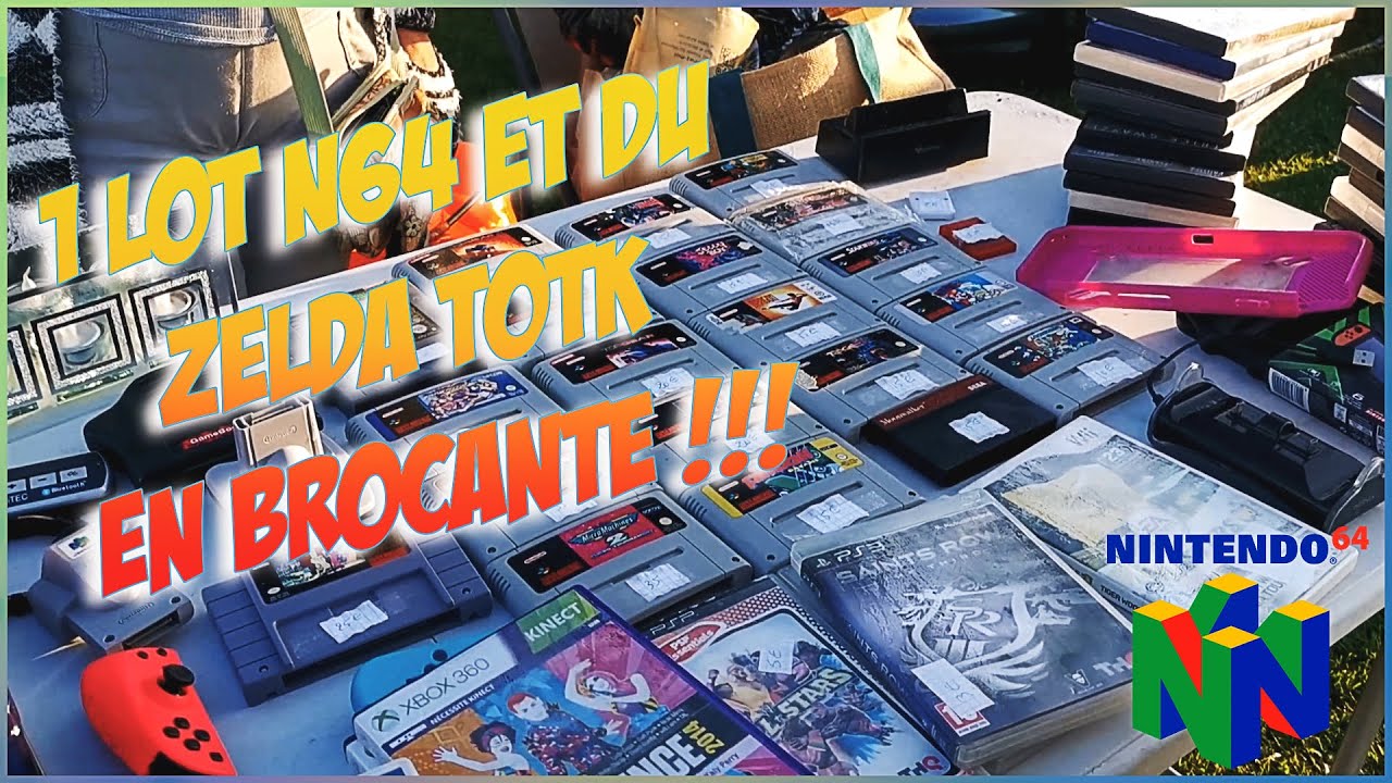UN LOT DE JEUX N64 ET DU ZELDA TOTK EN BROCANTE !!!