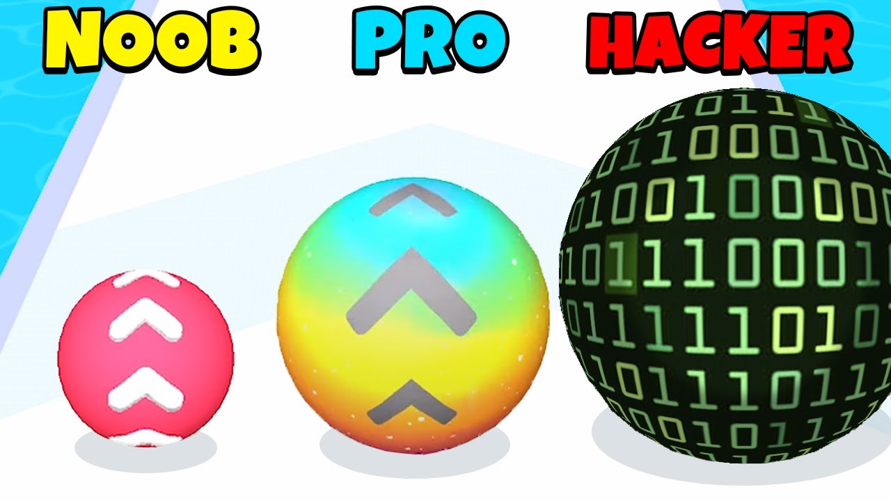 NOOB vs PRO vs HACKER - Level Up Balls