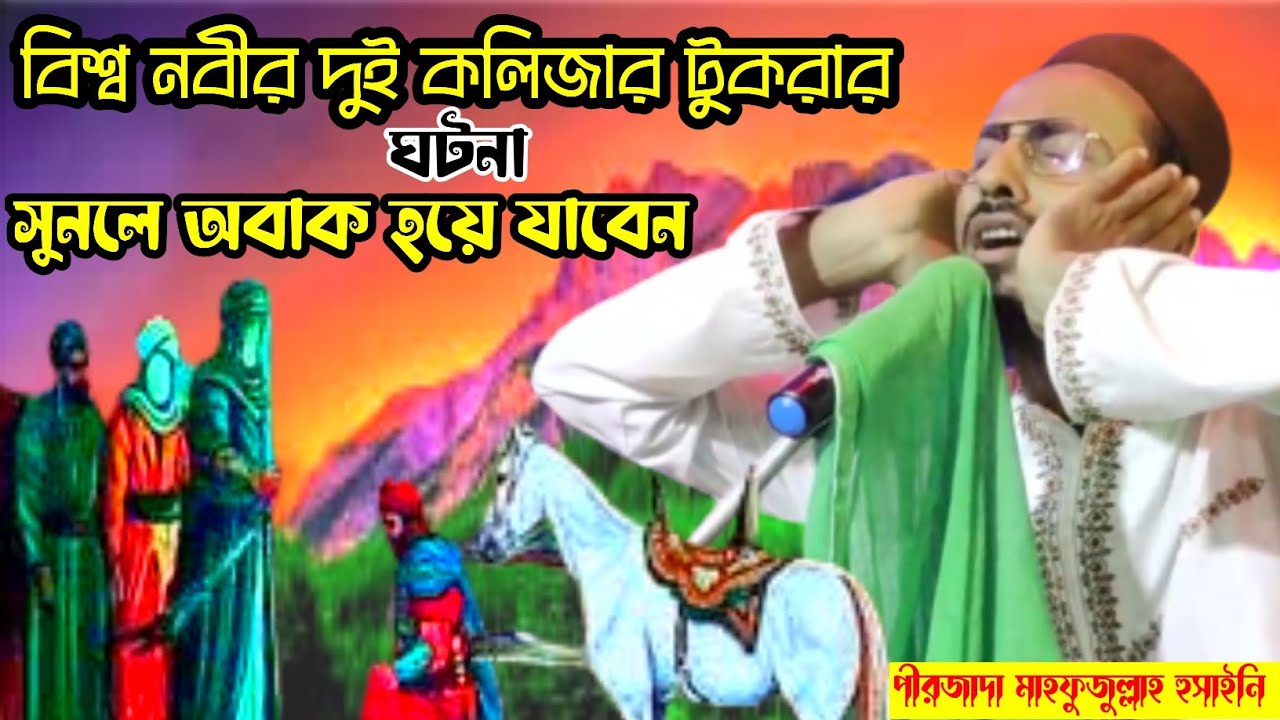 বিশ্বনবীর দুই জন কলিজার টুকরার ঘটনা। পীরজাদা মাহফুজুল্লাহ হুসাইনি। New waz mahafuzulla waz new waz