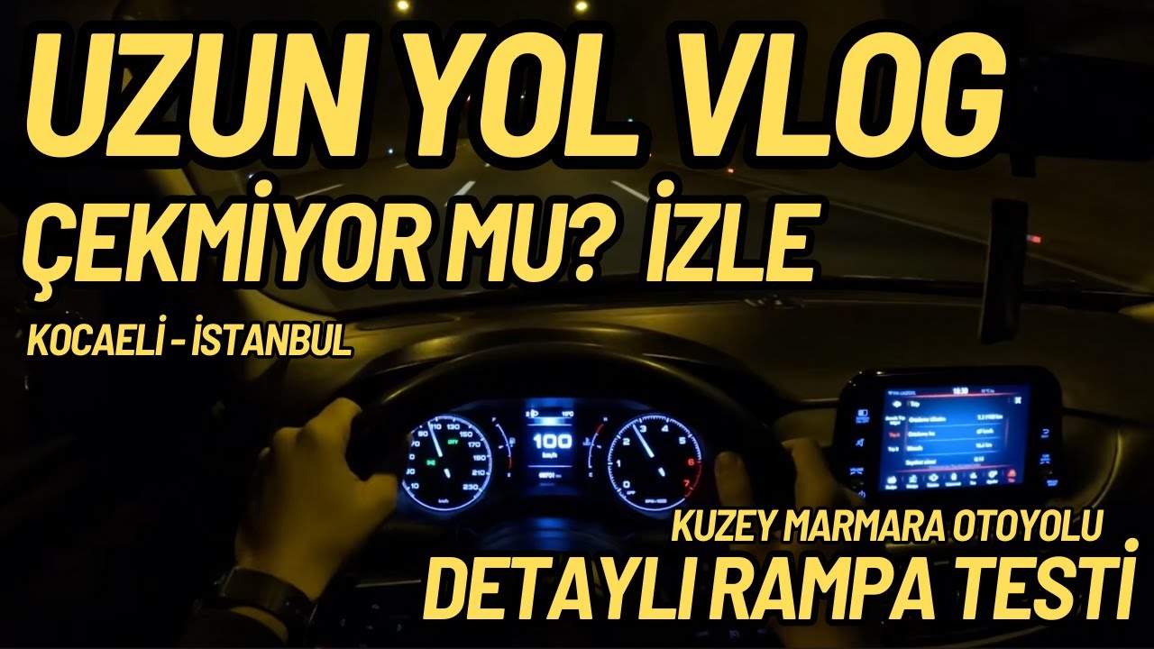 EGEA 1.4 FİRE UZUN YOL VLOG | KUZEY MARMARA OTOYOLU | DETAYLI RAMPA TESTİ | KOCAELİ - İSTANBUL | POV