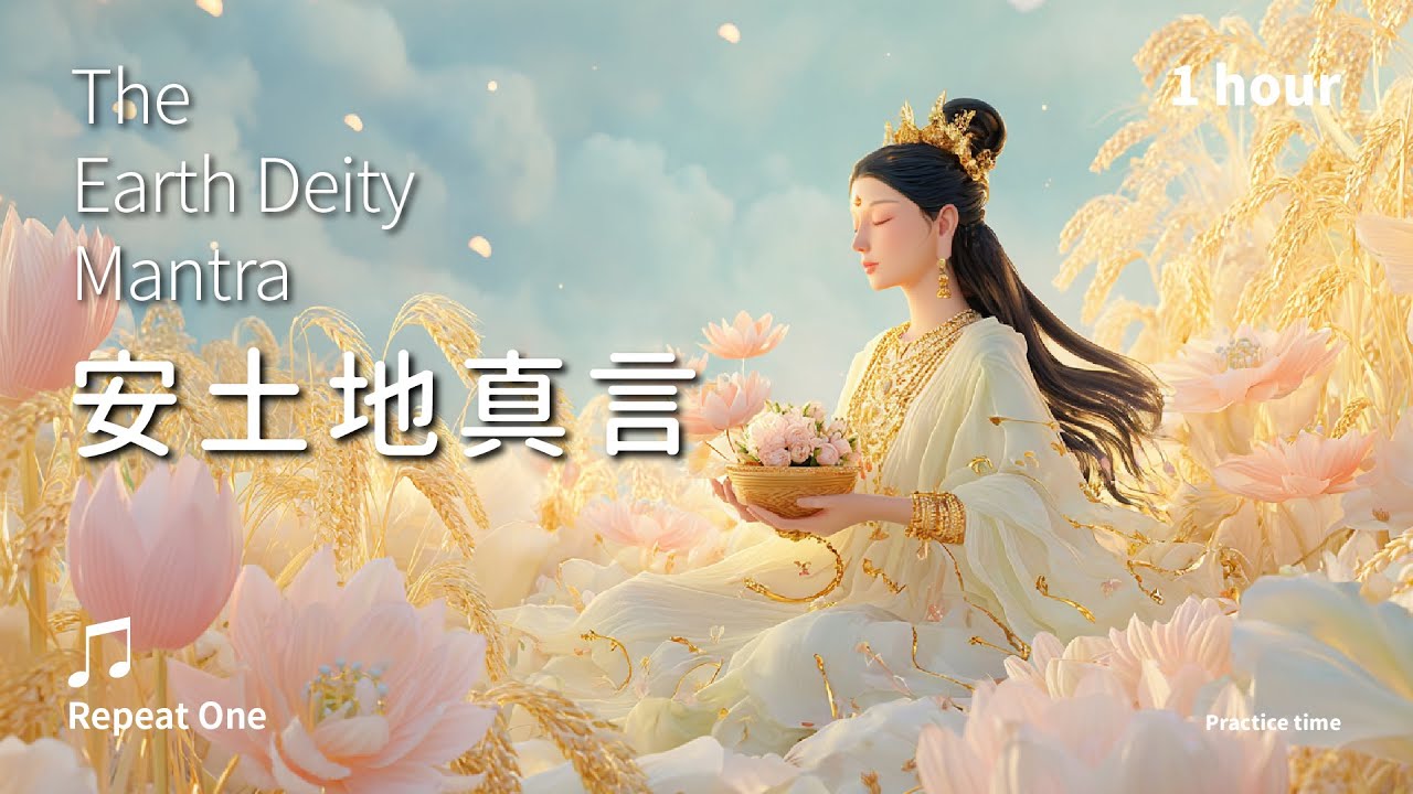 《安土地真言》滋養豐饒，承載安穩的大地守護_舒心版單曲1小時 | The Earth Deity Mantra