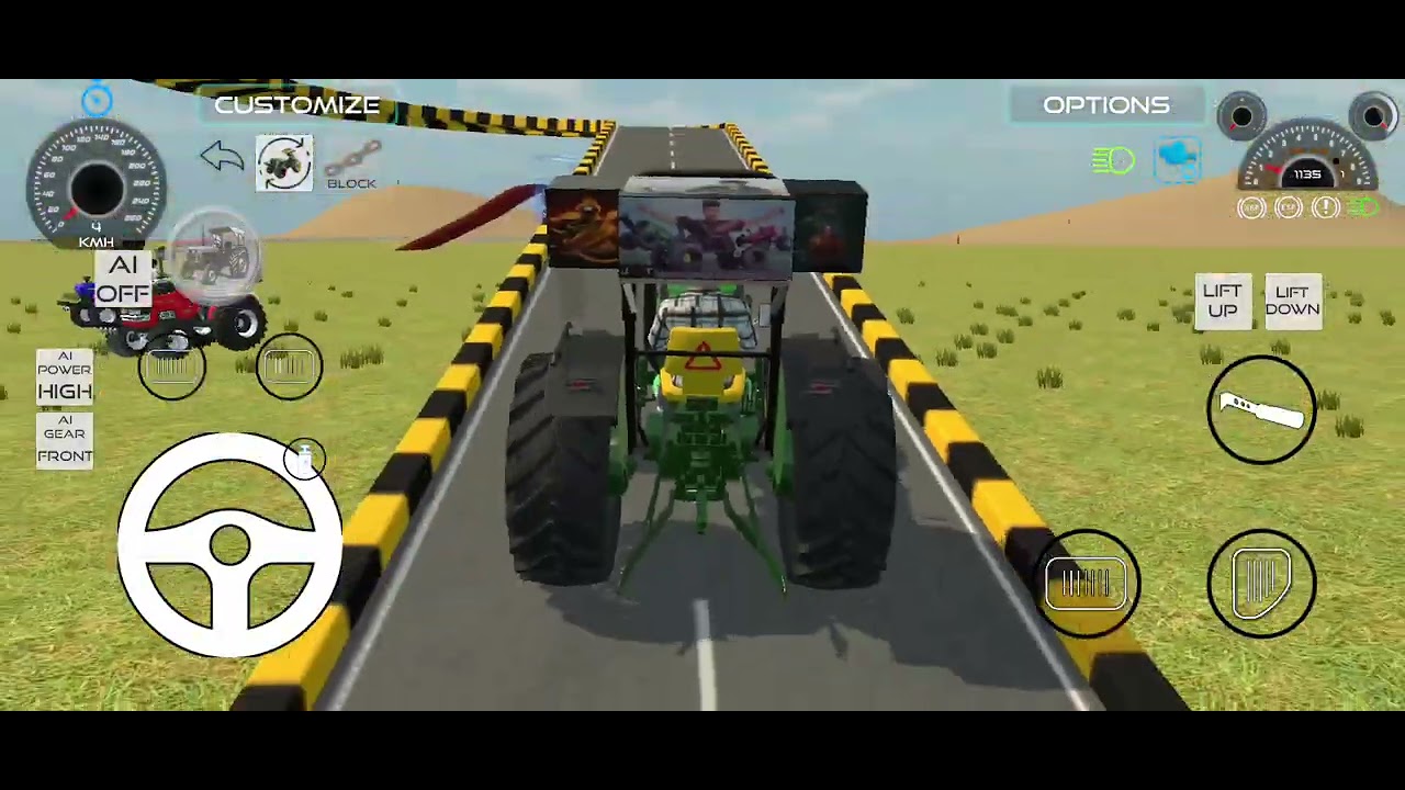 Tractor ramp challenge John Deere swarraj holland arjun John Deere won the match