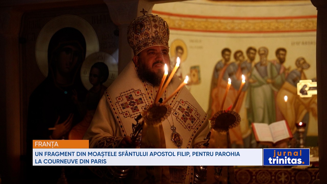 Un fragment din moaștele Sfântului Apostol Filip, pentru Parohia La Courneuve din Paris