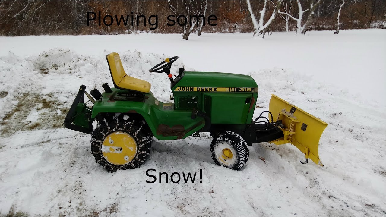 Plowing snow with the 318(GoPro)