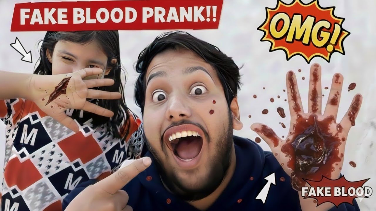EXTREME FAKE BLOOD PRANK ON MAAMI 🫣🥳 || Ghar par Fake Blood kaise banaye? || vlog 40/365 ||