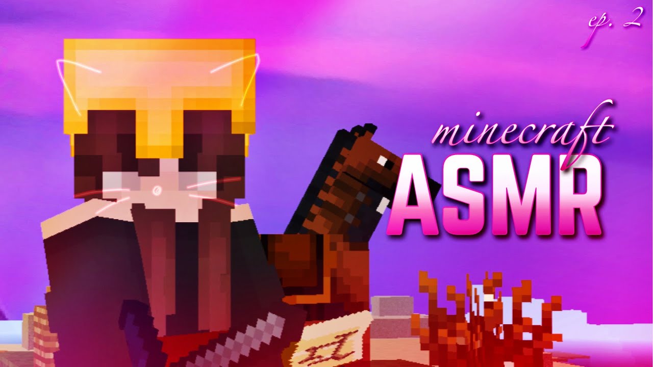 ♡ minecraft survival asmr pt. 2 ✮ + gum chewing! 🕯️ ⋆ ☽˚｡⋆.