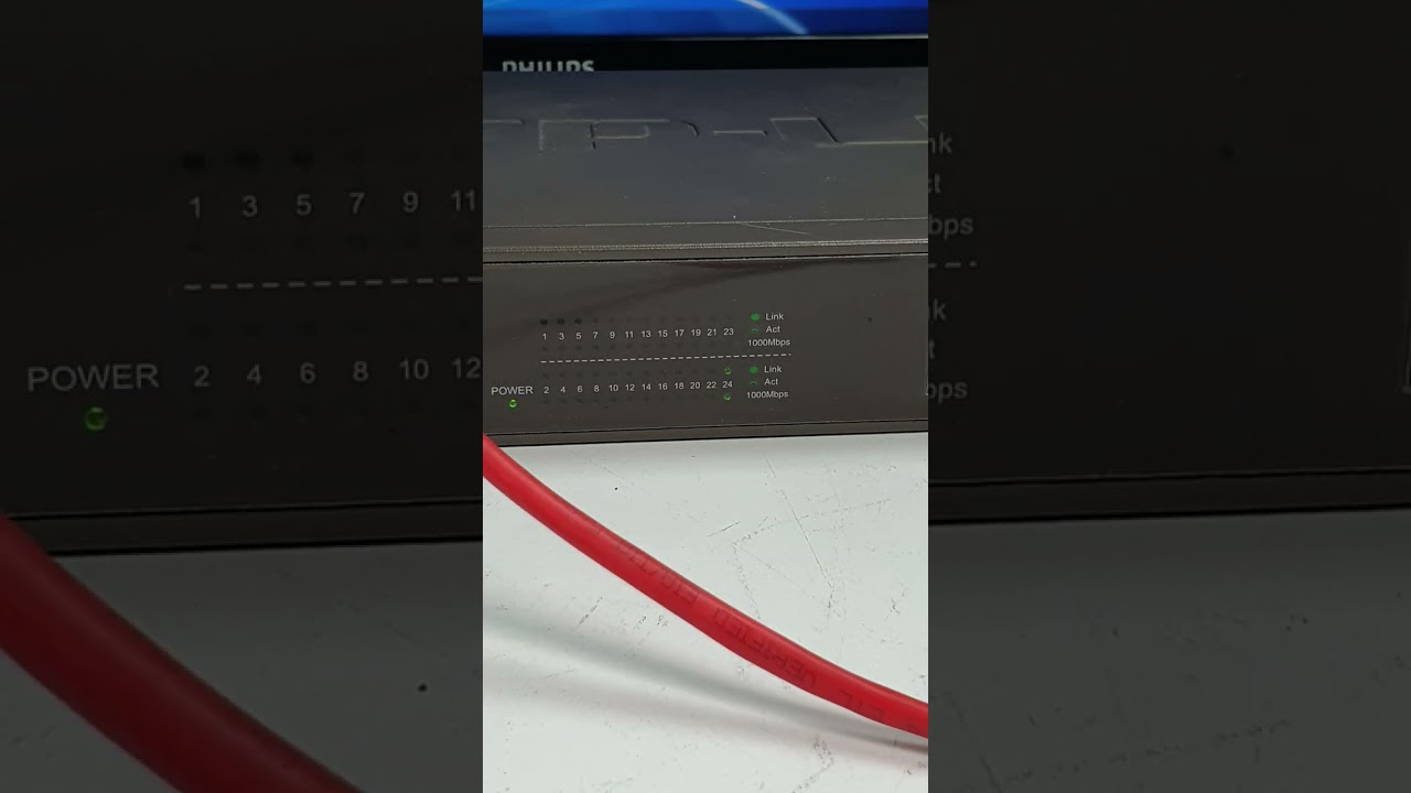 TP LINK 24 Port Gigabit Switch TL SG1024 TEST
