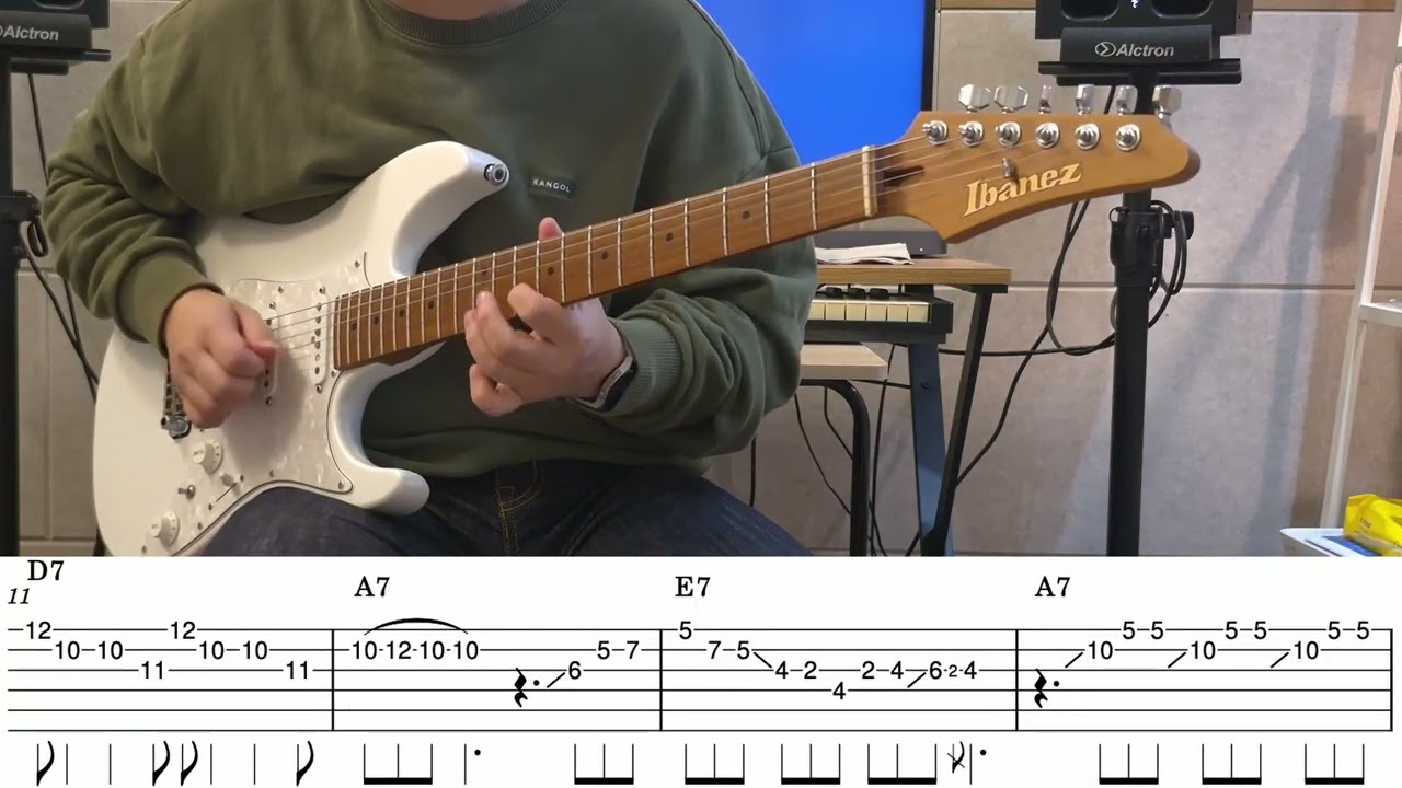 Super Easy Major Blues Guitar Solo With TAB [in A]