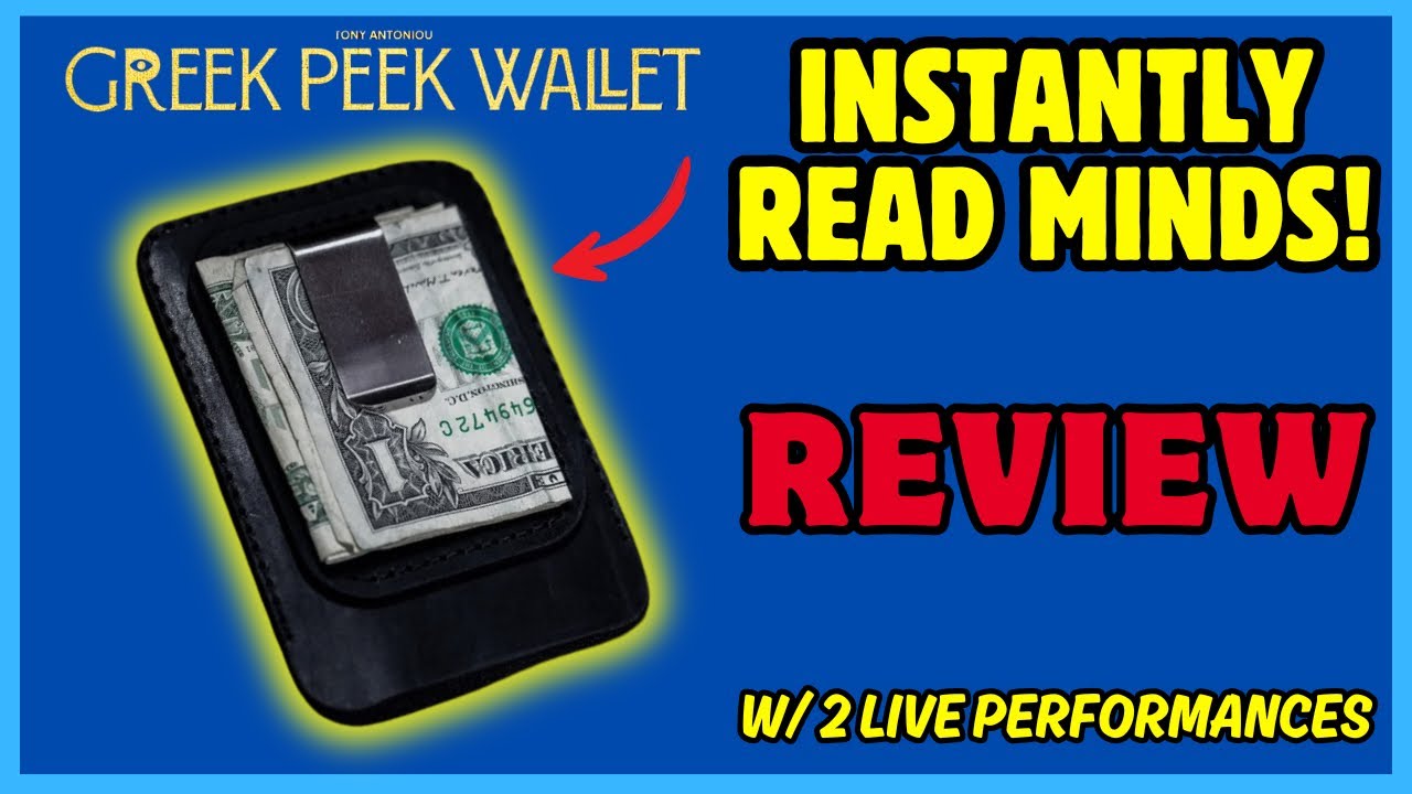 Greek Peek Wallet By Tony Antoniou - Magic Review