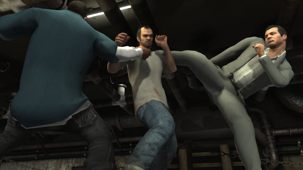 Trevor VS Michael And Franklin - Something Sensible - GTA 5