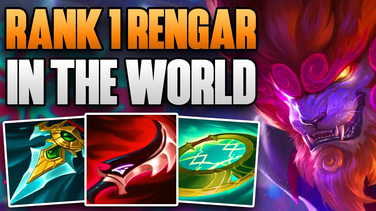 BEST RENGAR IN THE WORLD SOLO CARRIES A CHALLENGER GAME! | CHALLENGER RENGAR JUNGLE GAMEPLAY | S13