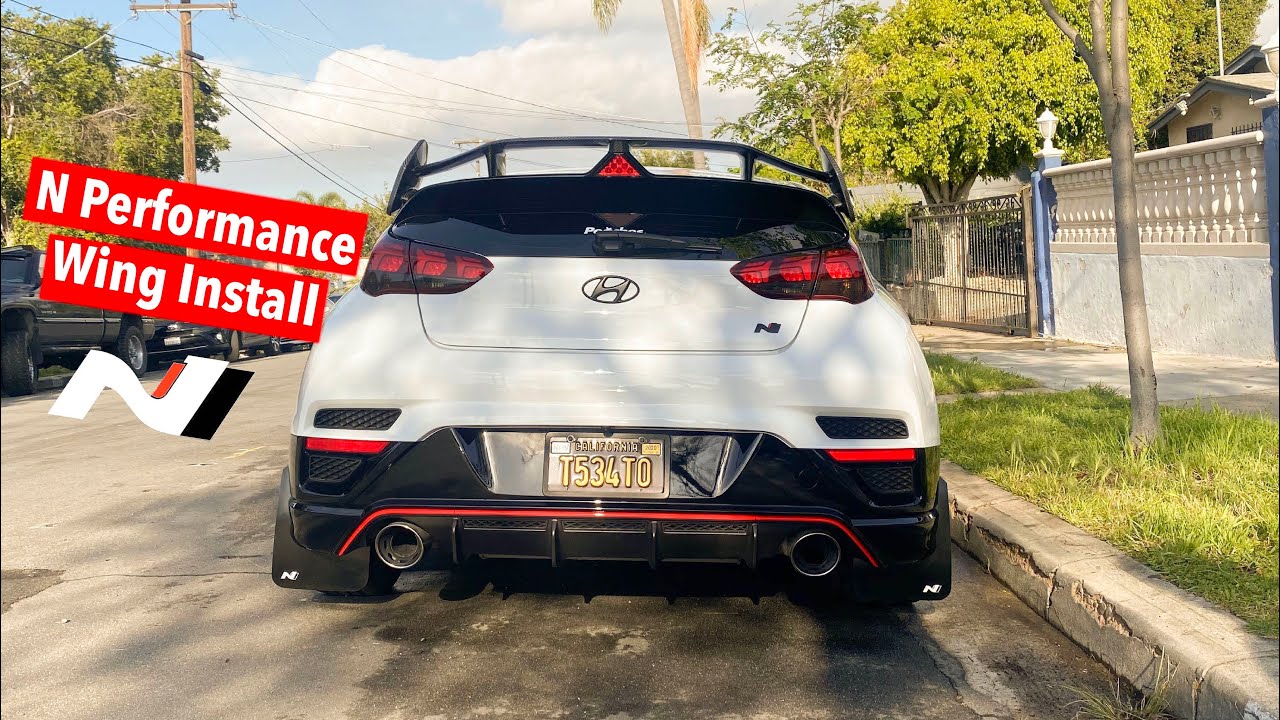Veloster N Wing Removal (N Performance Wing Install)